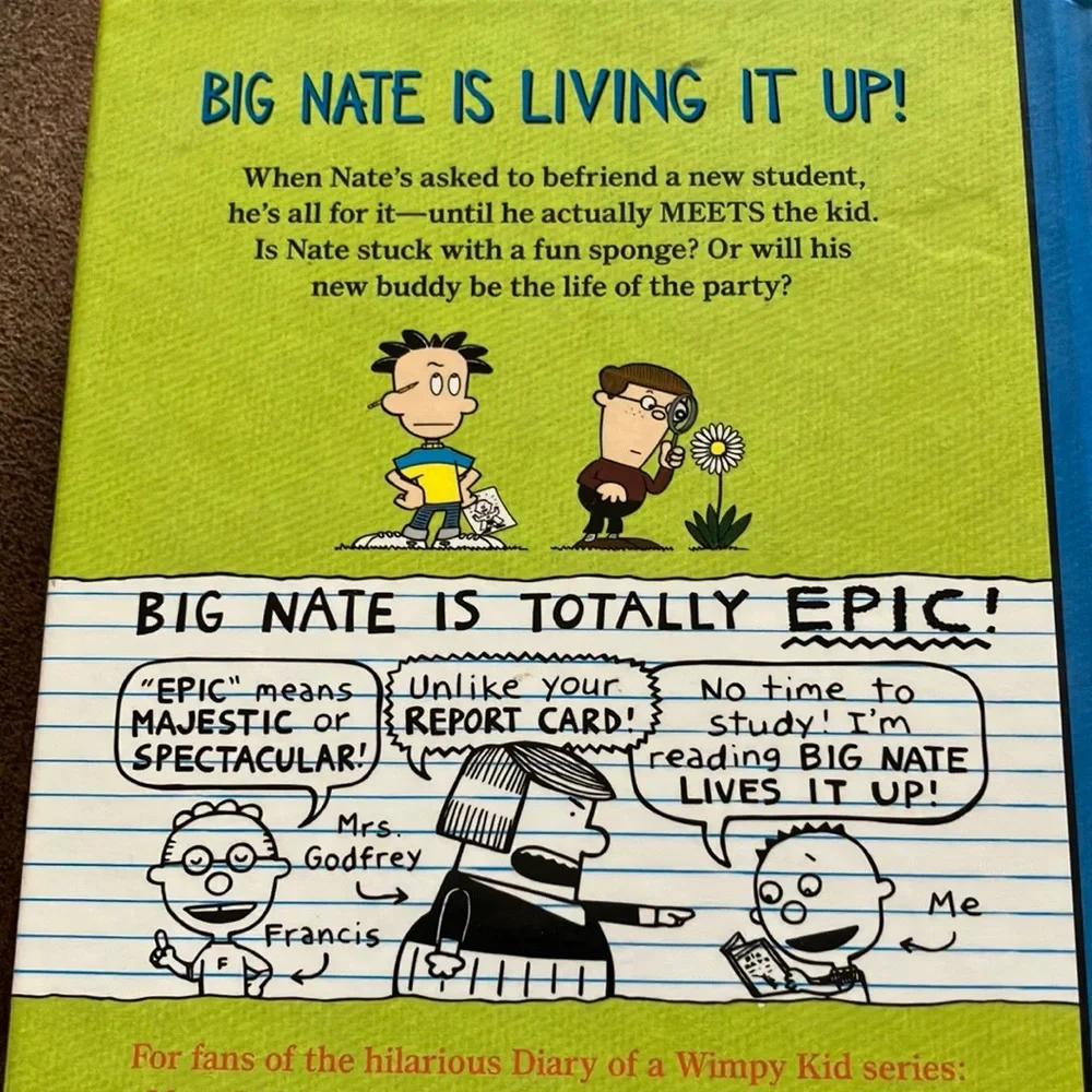 Big‎ Nate Lives It Up Book - Hardcover